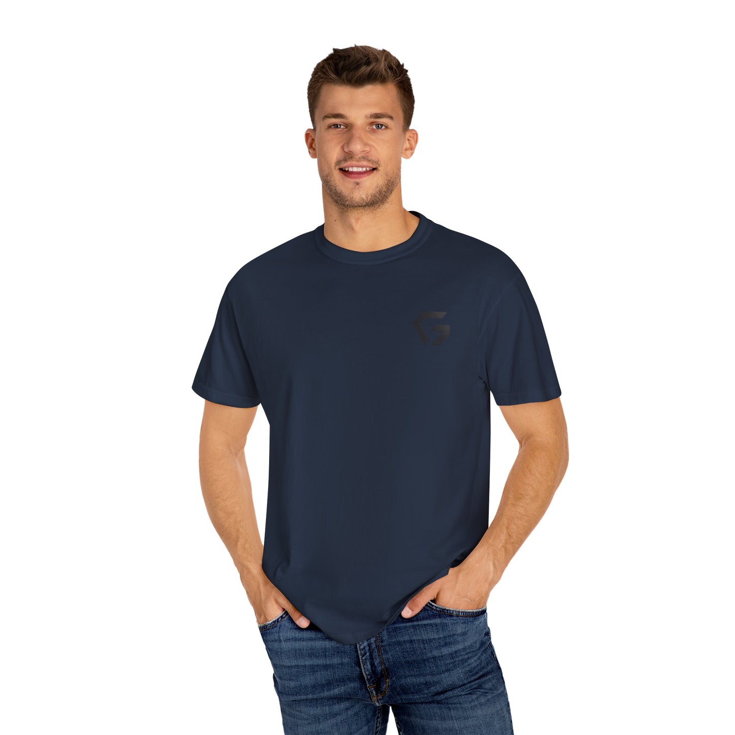 Patriotic Unisex Garment-Dyed T-Shirt - American Flag Design
