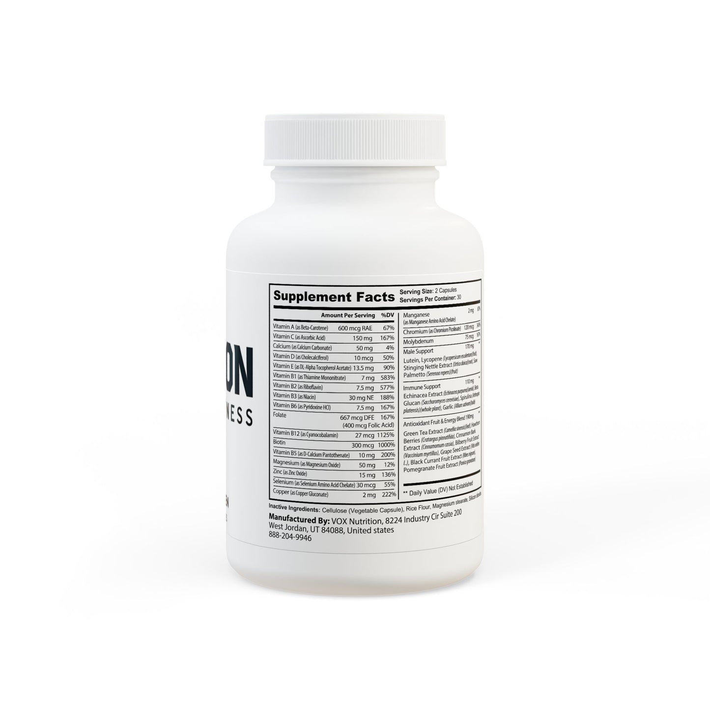 Multivitamin for Men Supplement (60 Capsules)