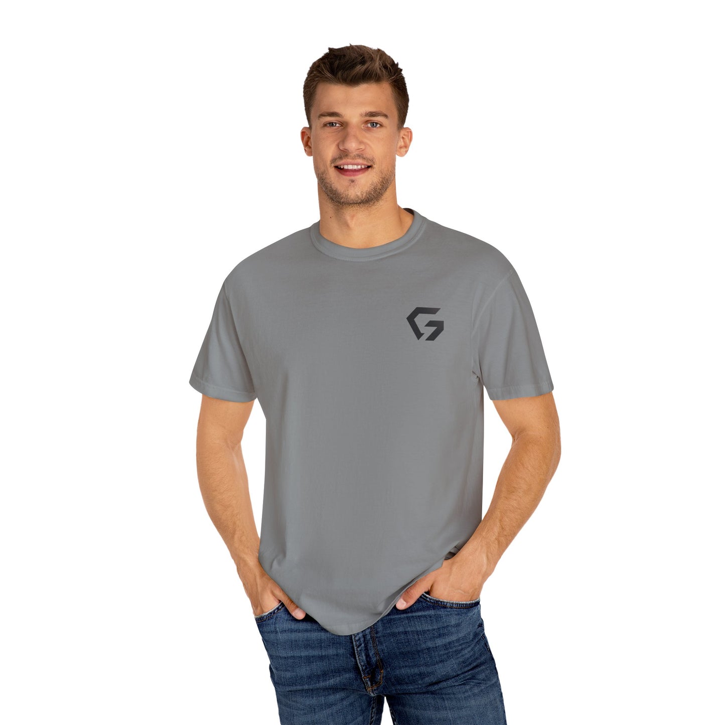 Patriotic Unisex Garment-Dyed T-Shirt - American Flag Design