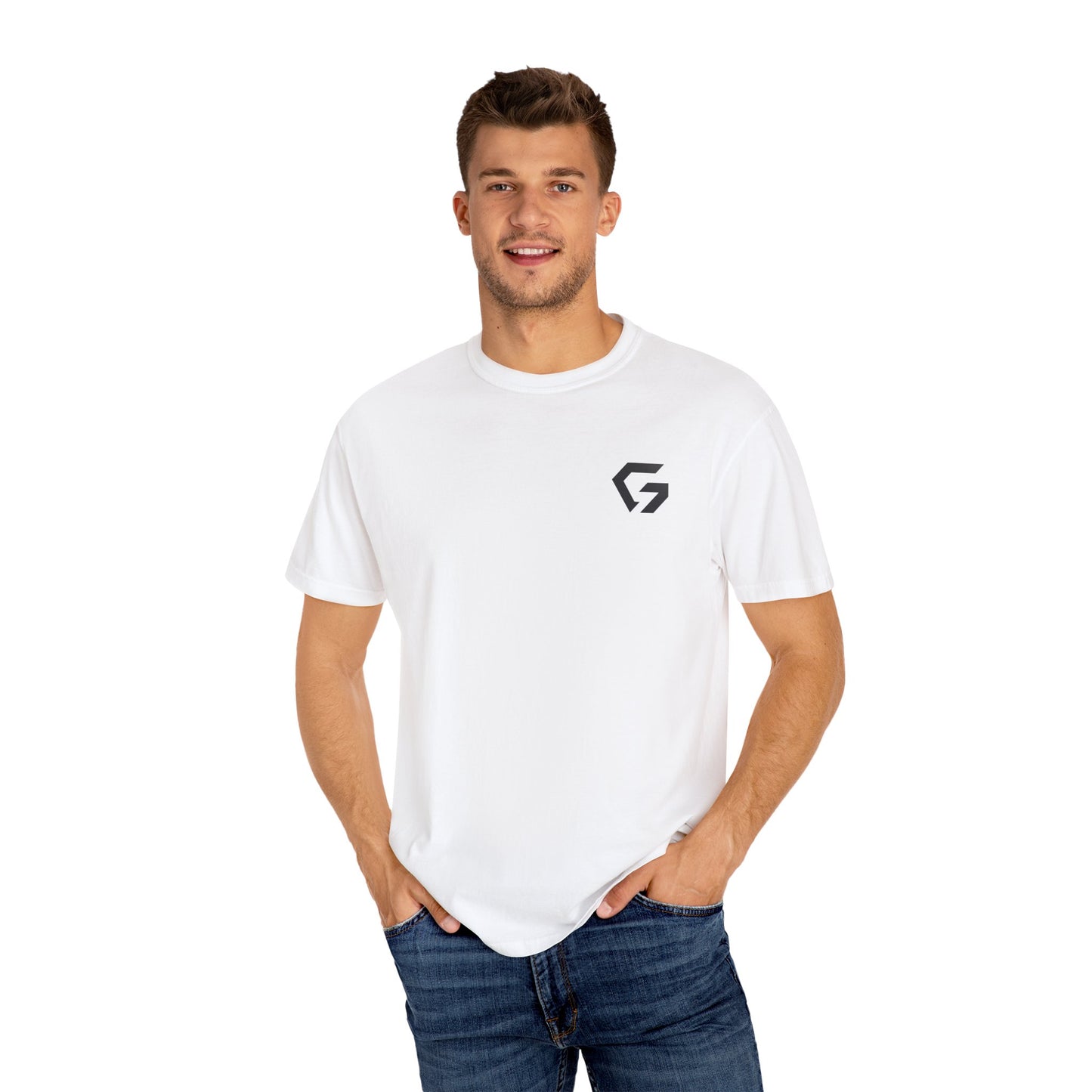Patriotic Unisex Garment-Dyed T-Shirt - American Flag Design